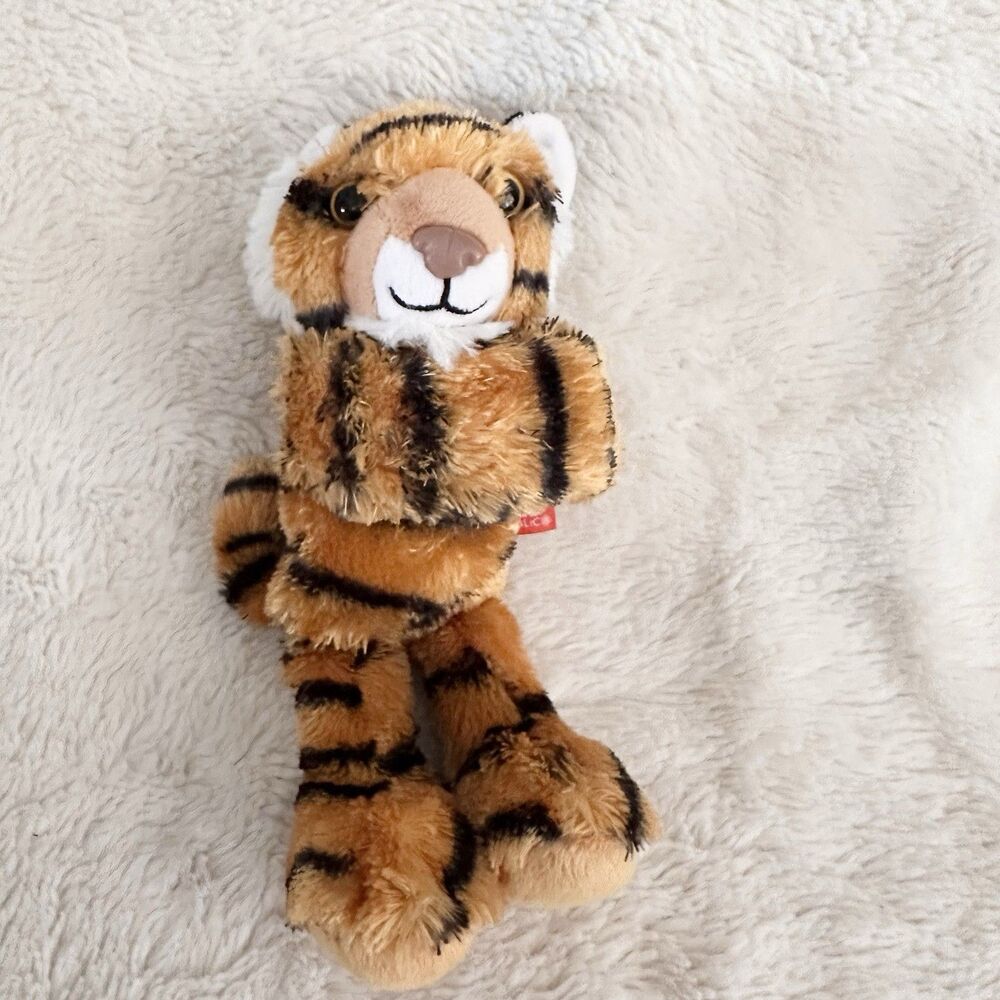 Wild Republic Huggers Plush Tiger Toy Snap Bracelet Wristband